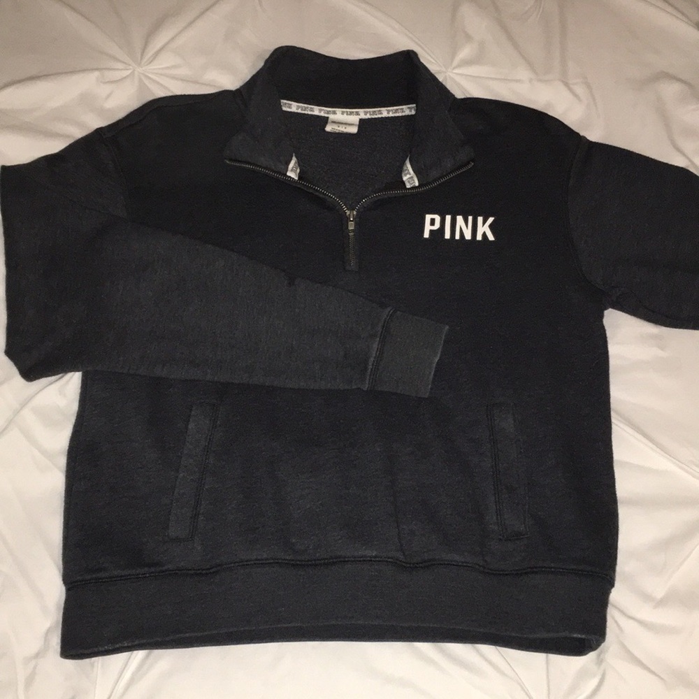 Victoria’s Secret PINK Quarter Zip Pullover SMALL